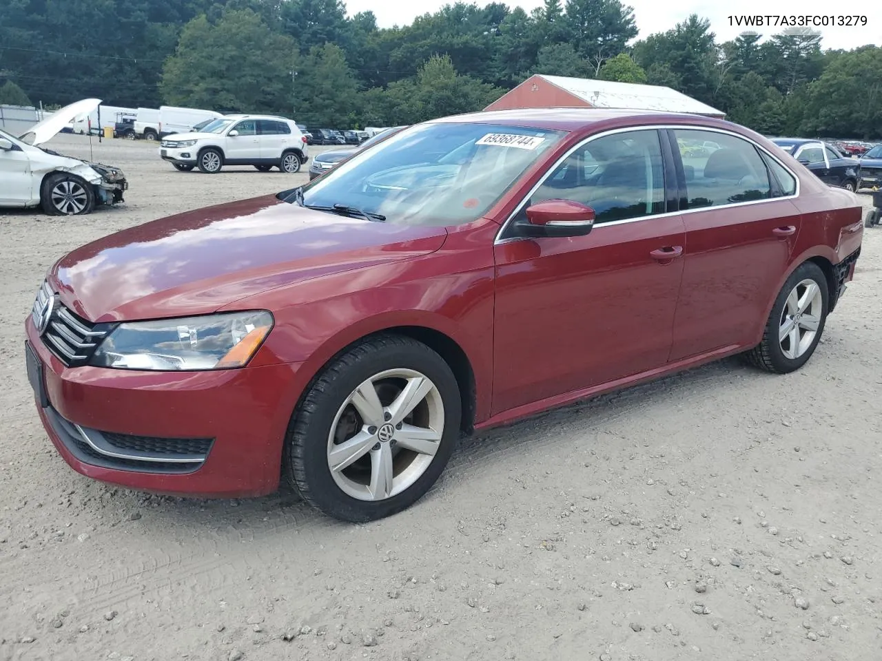 2015 Volkswagen Passat Se VIN: 1VWBT7A33FC013279 Lot: 69368744