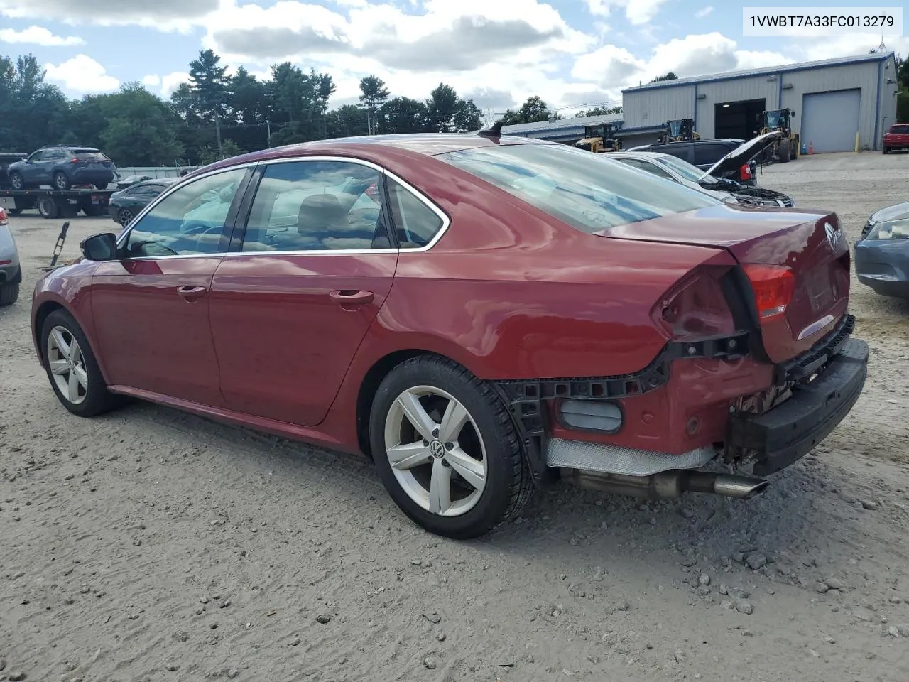 2015 Volkswagen Passat Se VIN: 1VWBT7A33FC013279 Lot: 69368744