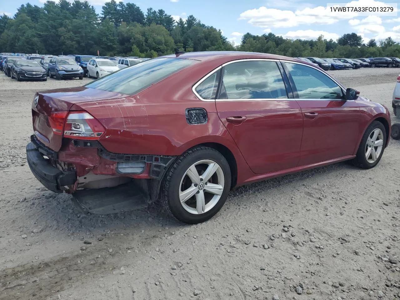 2015 Volkswagen Passat Se VIN: 1VWBT7A33FC013279 Lot: 69368744