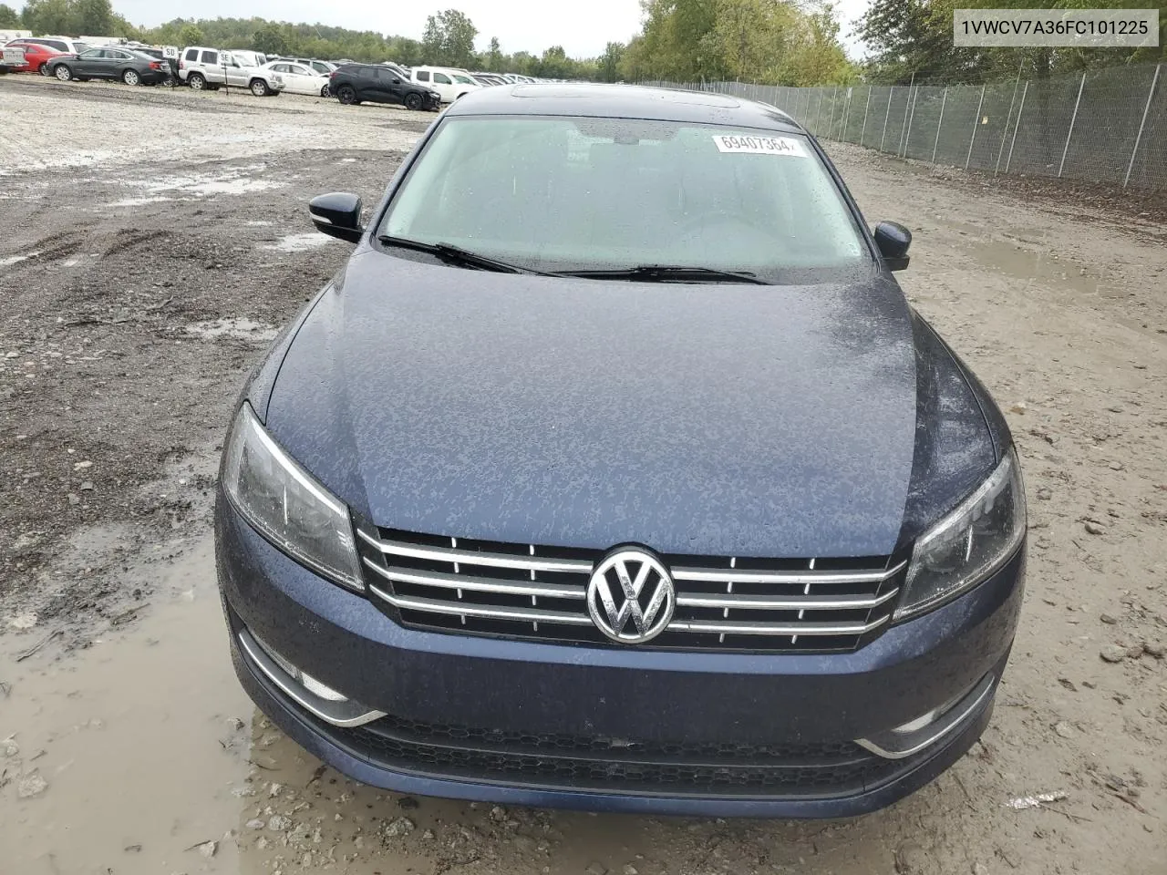 2015 Volkswagen Passat Sel VIN: 1VWCV7A36FC101225 Lot: 69407364