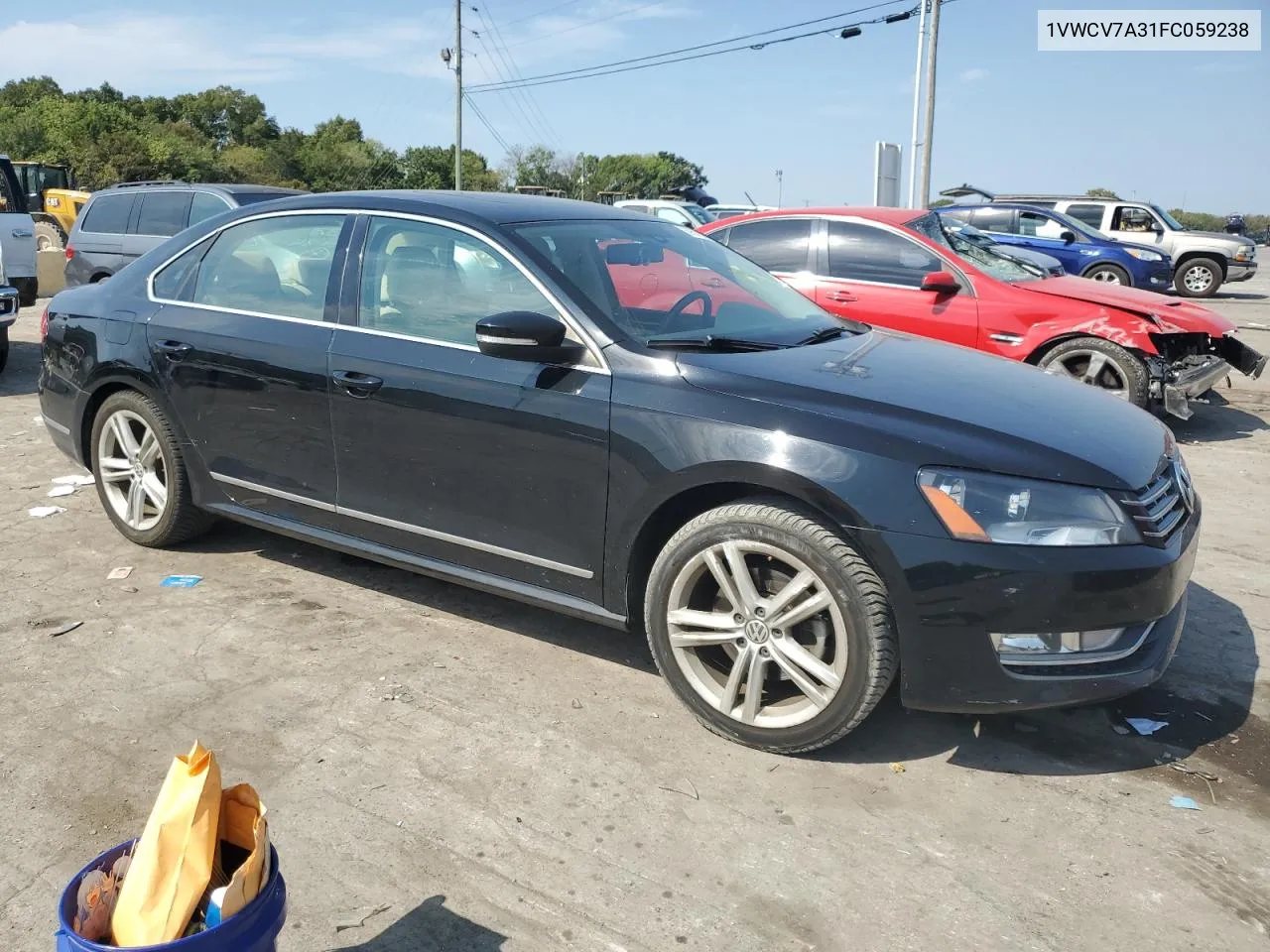 2015 Volkswagen Passat Sel VIN: 1VWCV7A31FC059238 Lot: 69578364