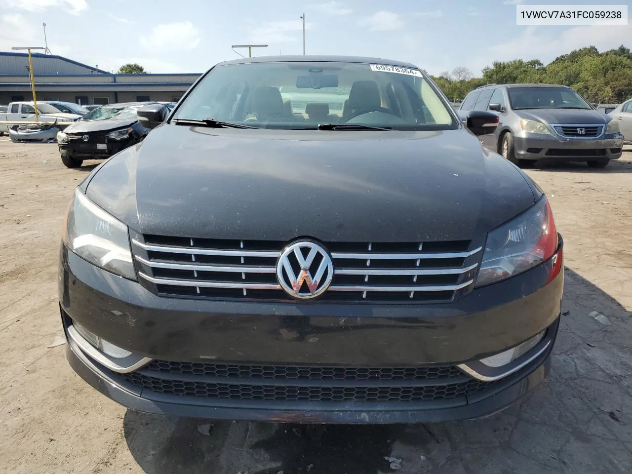 1VWCV7A31FC059238 2015 Volkswagen Passat Sel