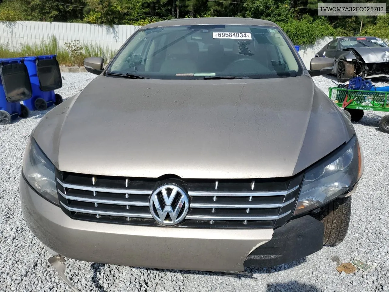 2015 Volkswagen Passat Sel VIN: 1VWCM7A32FC025702 Lot: 69584034