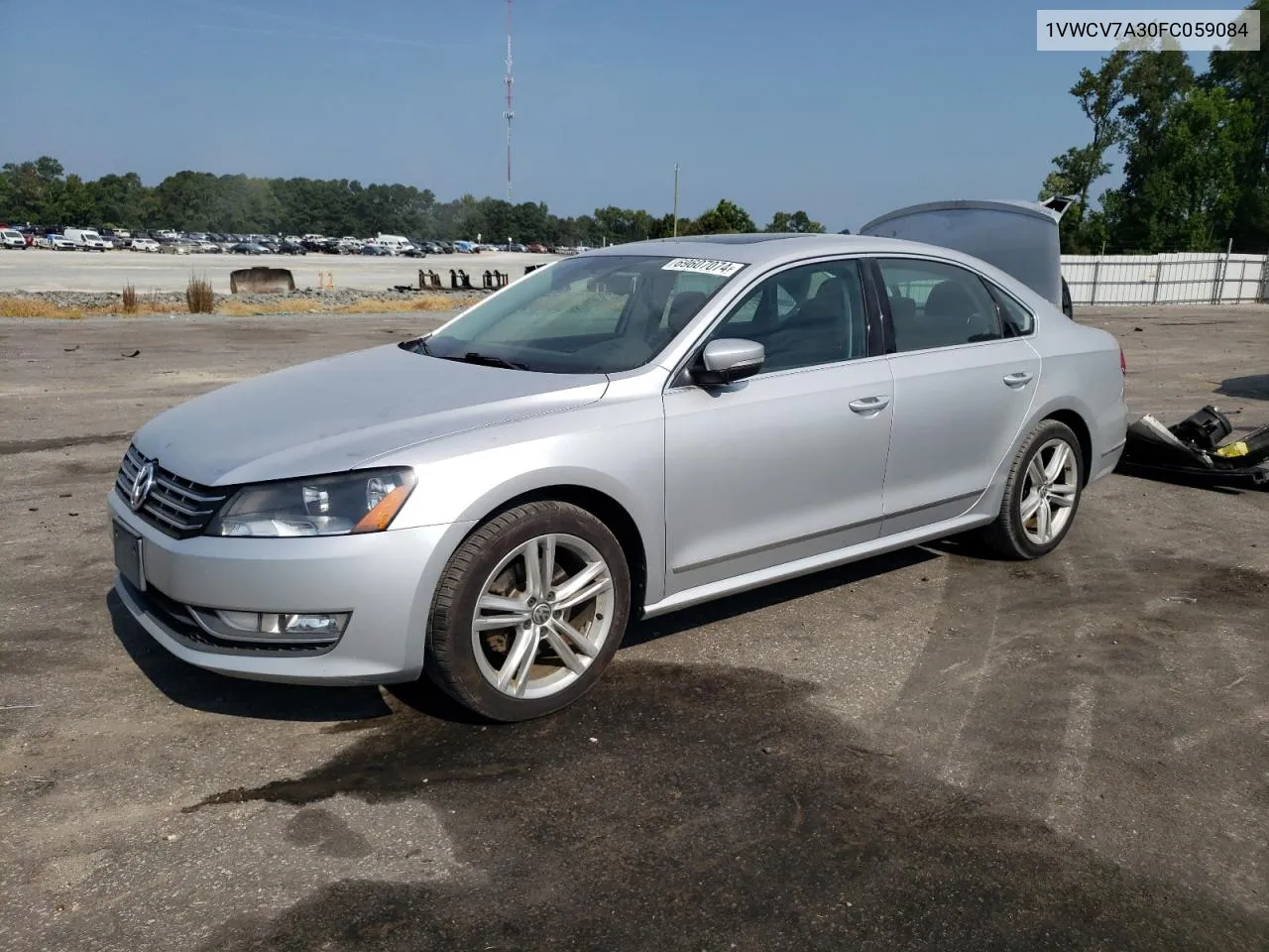 2015 Volkswagen Passat Sel VIN: 1VWCV7A30FC059084 Lot: 69607074