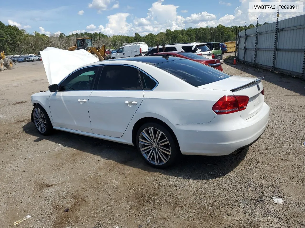 2015 Volkswagen Passat Se VIN: 1VWBT7A31FC093911 Lot: 69657414