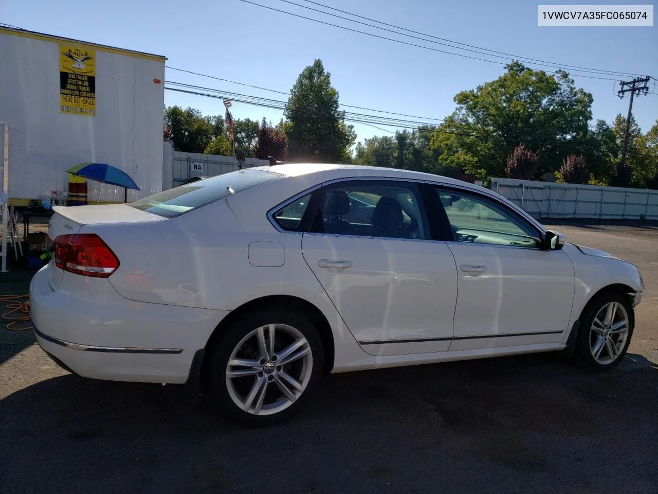 1VWCV7A35FC065074 2015 Volkswagen Passat Sel