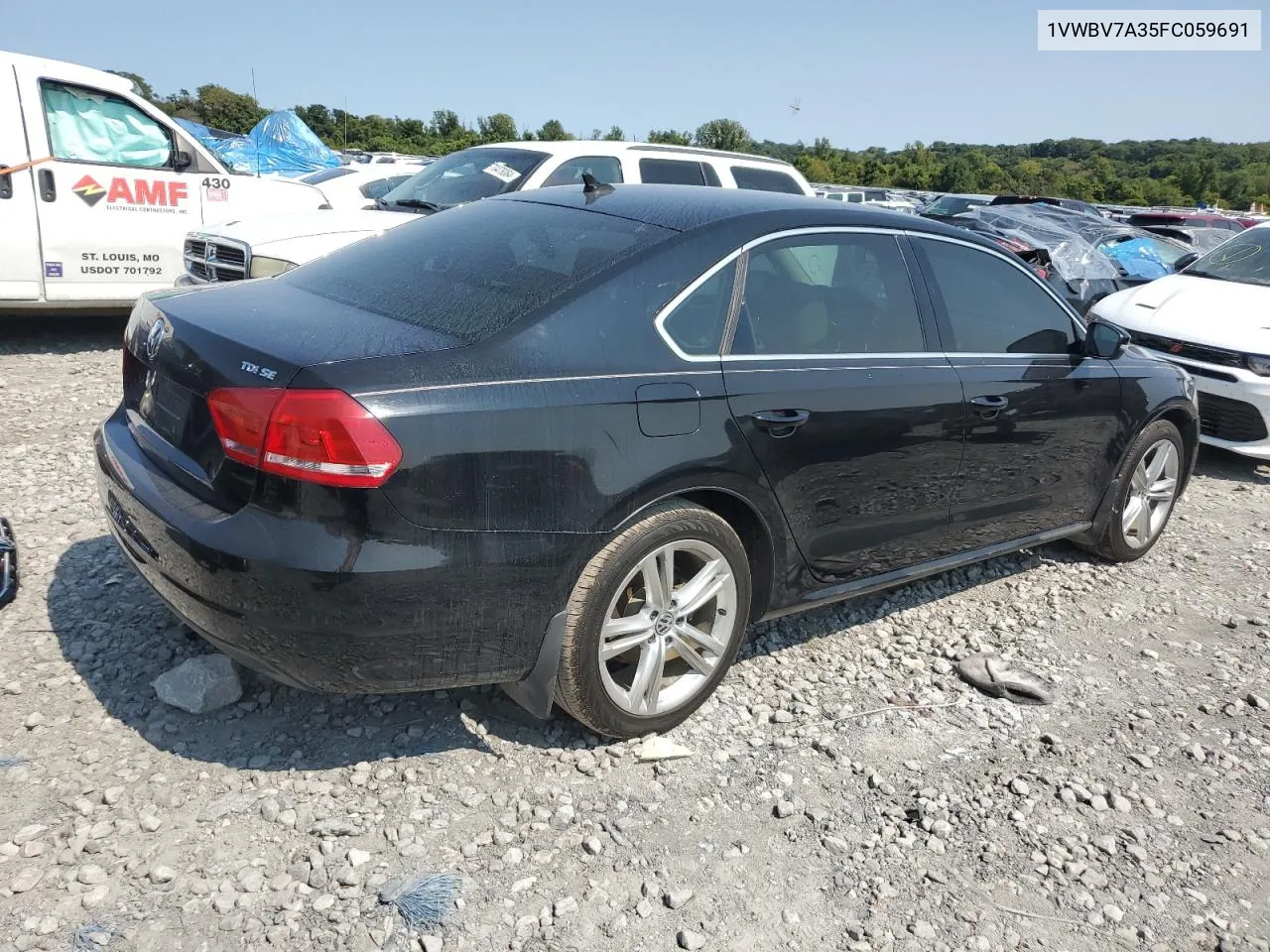 2015 Volkswagen Passat Se VIN: 1VWBV7A35FC059691 Lot: 70476784