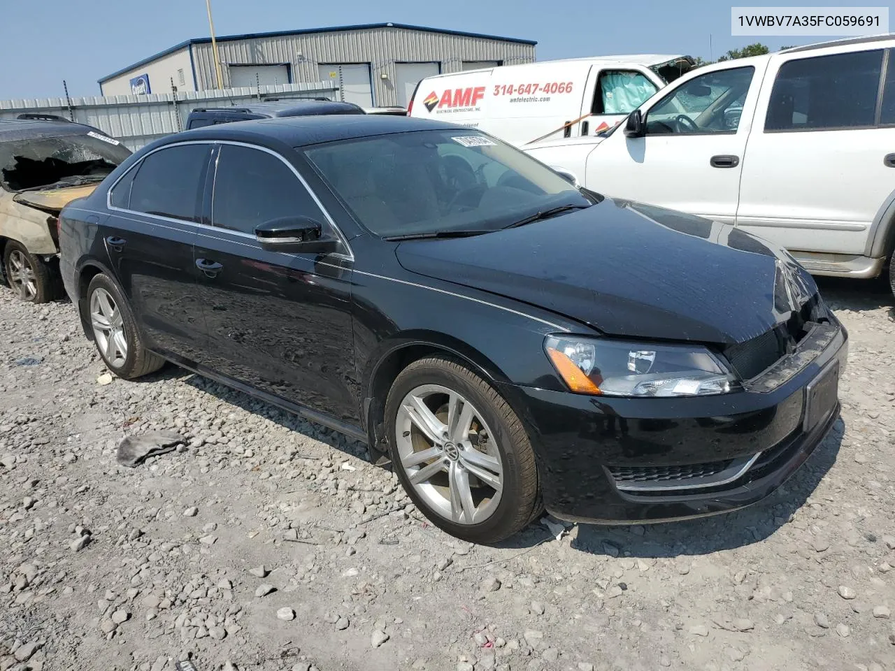 2015 Volkswagen Passat Se VIN: 1VWBV7A35FC059691 Lot: 70476784