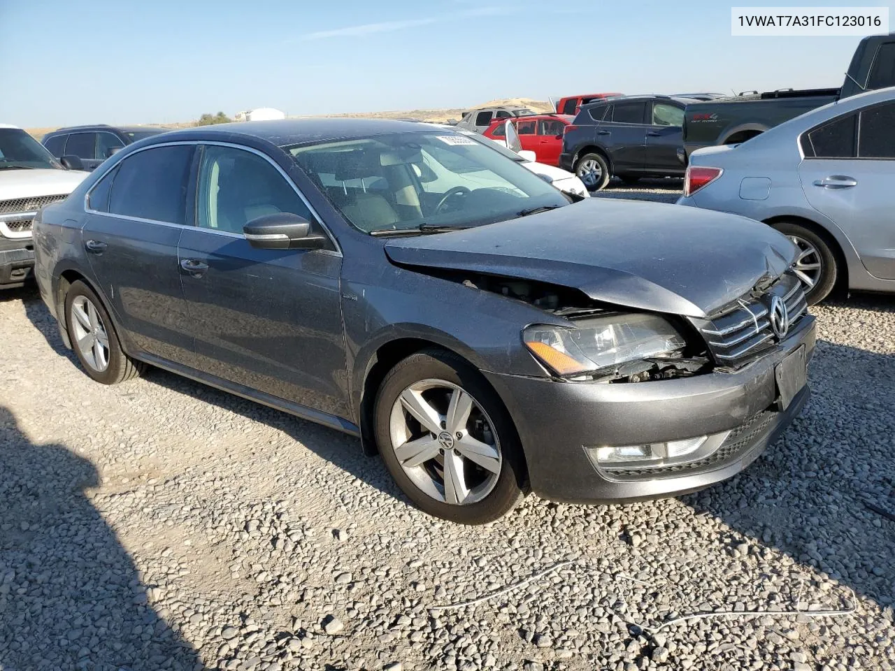 2015 Volkswagen Passat S VIN: 1VWAT7A31FC123016 Lot: 70635594