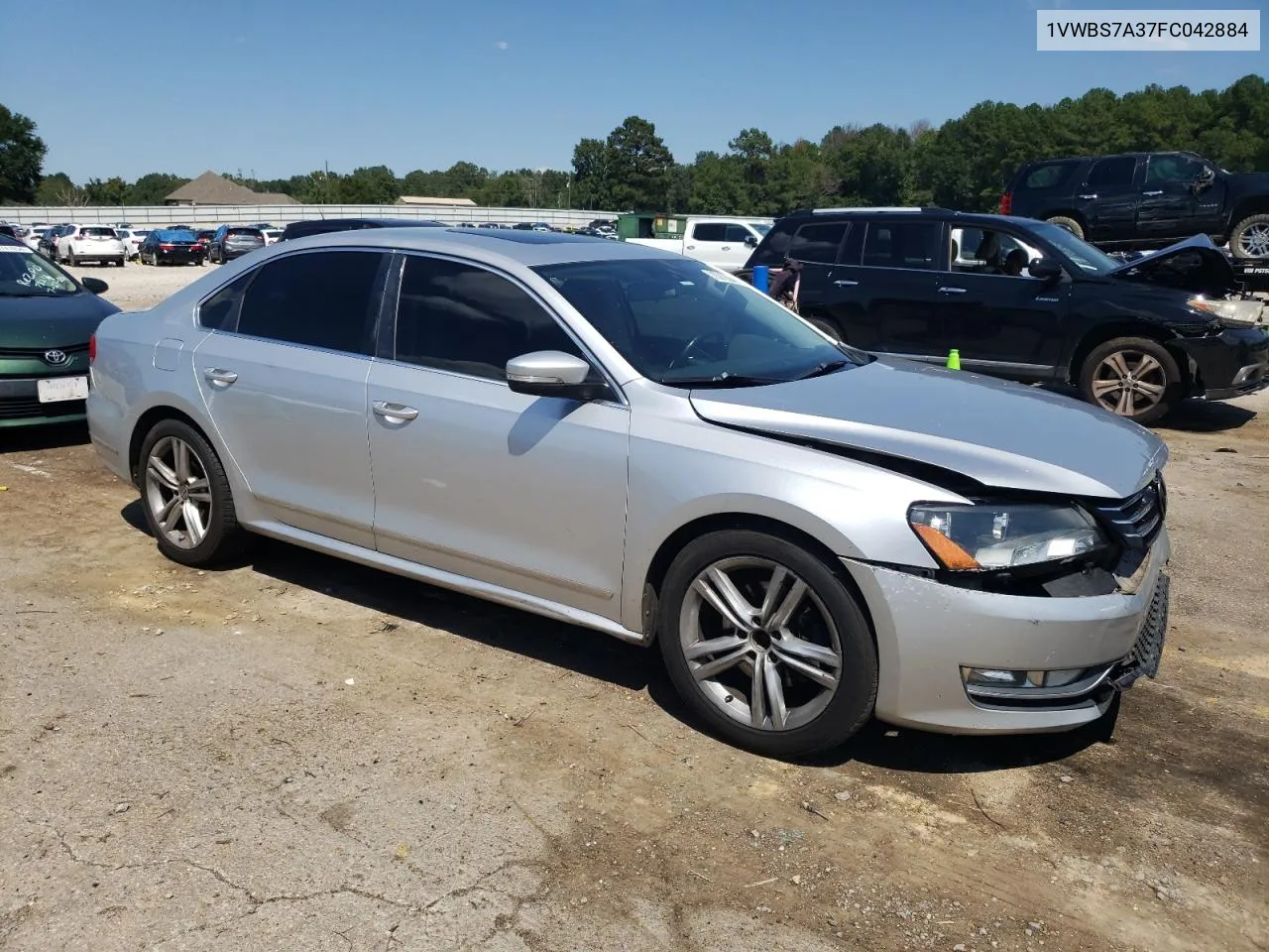 2015 Volkswagen Passat Se VIN: 1VWBS7A37FC042884 Lot: 70918044