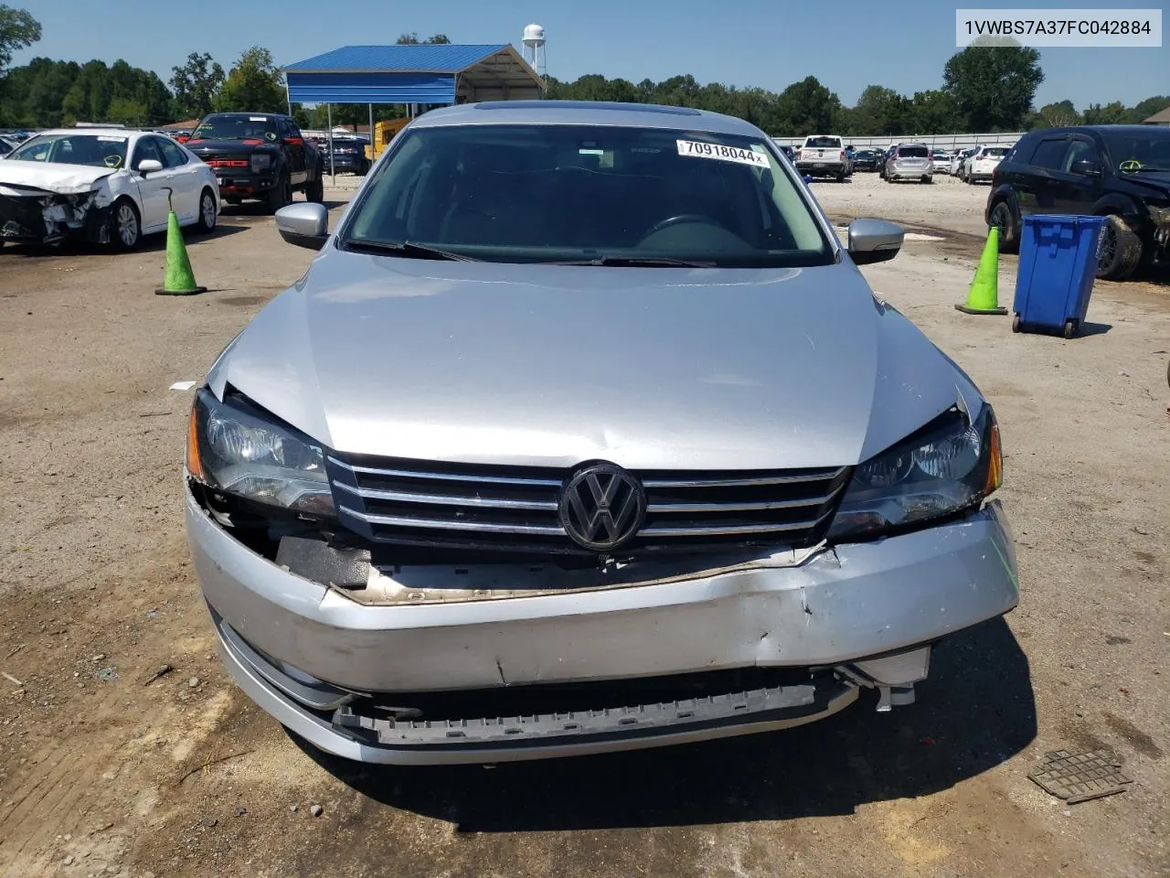 2015 Volkswagen Passat Se VIN: 1VWBS7A37FC042884 Lot: 70918044