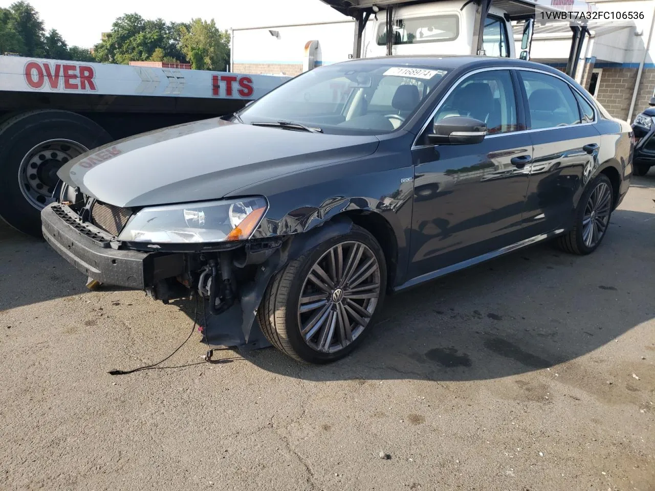 2015 Volkswagen Passat Se VIN: 1VWBT7A32FC106536 Lot: 71168974