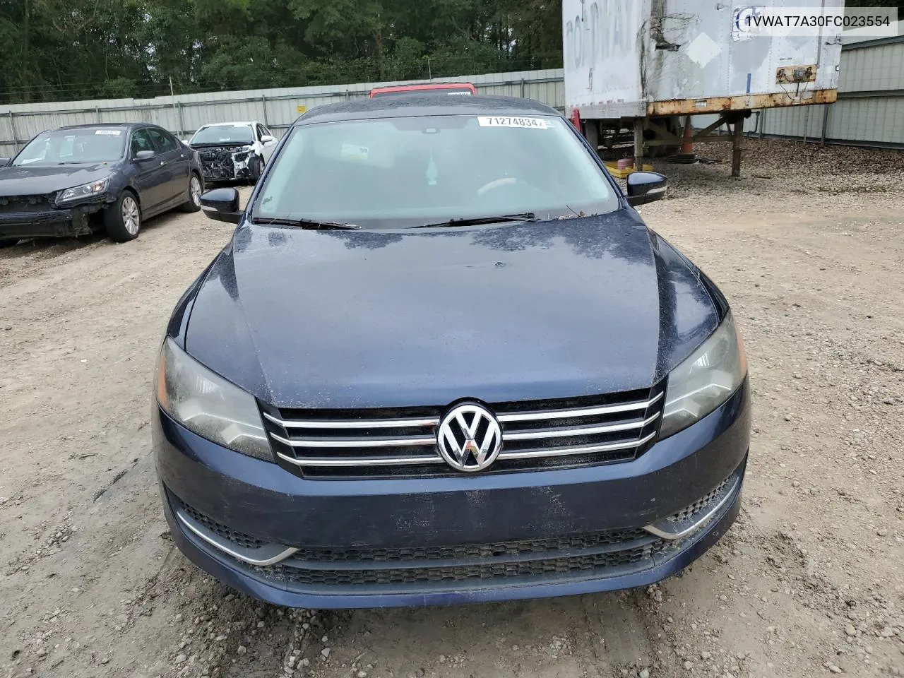 2015 Volkswagen Passat S VIN: 1VWAT7A30FC023554 Lot: 71274834