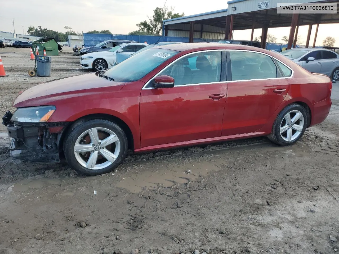 2015 Volkswagen Passat Se VIN: 1VWBT7A31FC026810 Lot: 71475284