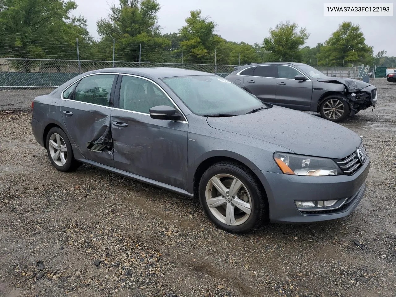 2015 Volkswagen Passat S VIN: 1VWAS7A33FC122193 Lot: 71487924