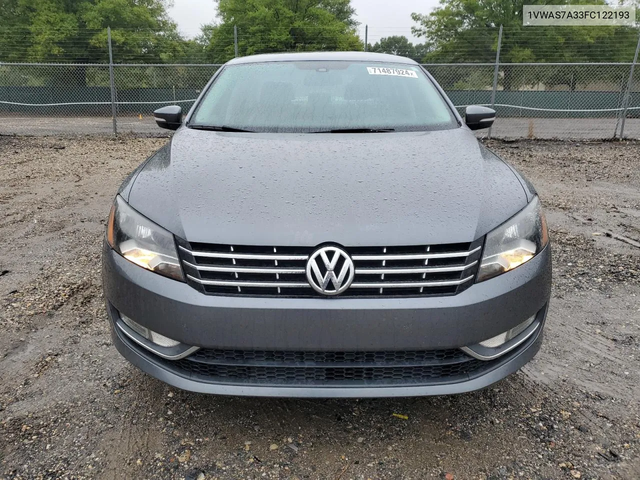 1VWAS7A33FC122193 2015 Volkswagen Passat S