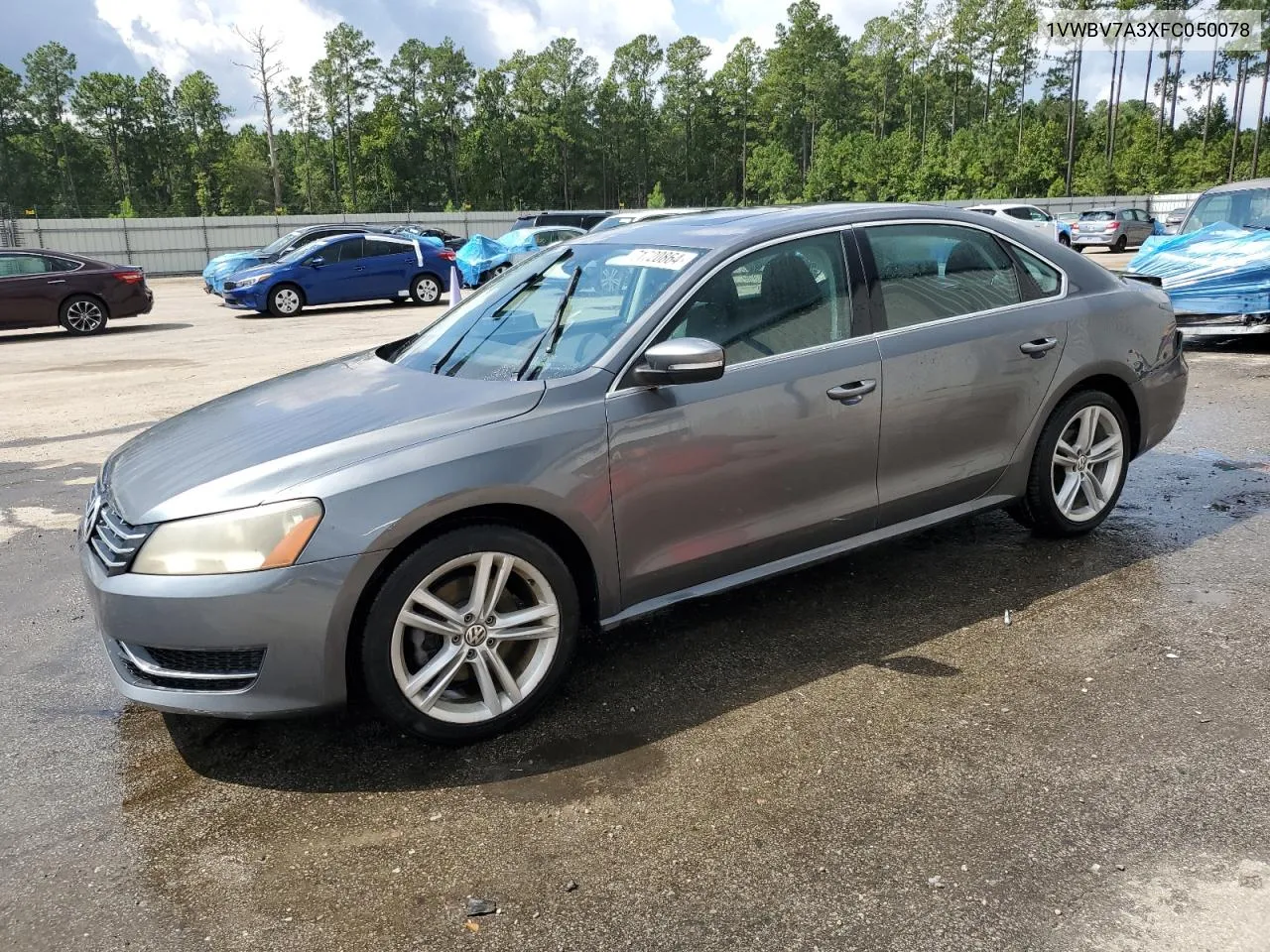 2015 Volkswagen Passat Se VIN: 1VWBV7A3XFC050078 Lot: 71720864