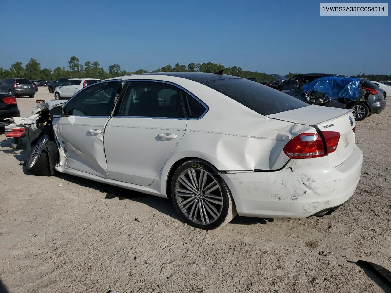 2015 Volkswagen Passat Se VIN: 1VWBS7A33FC054014 Lot: 71763424