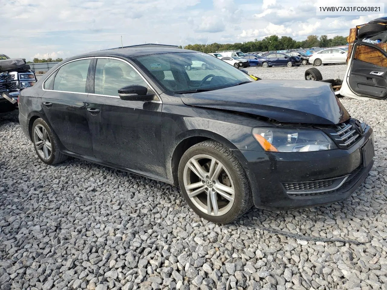 2015 Volkswagen Passat Se VIN: 1VWBV7A31FC063821 Lot: 71835604