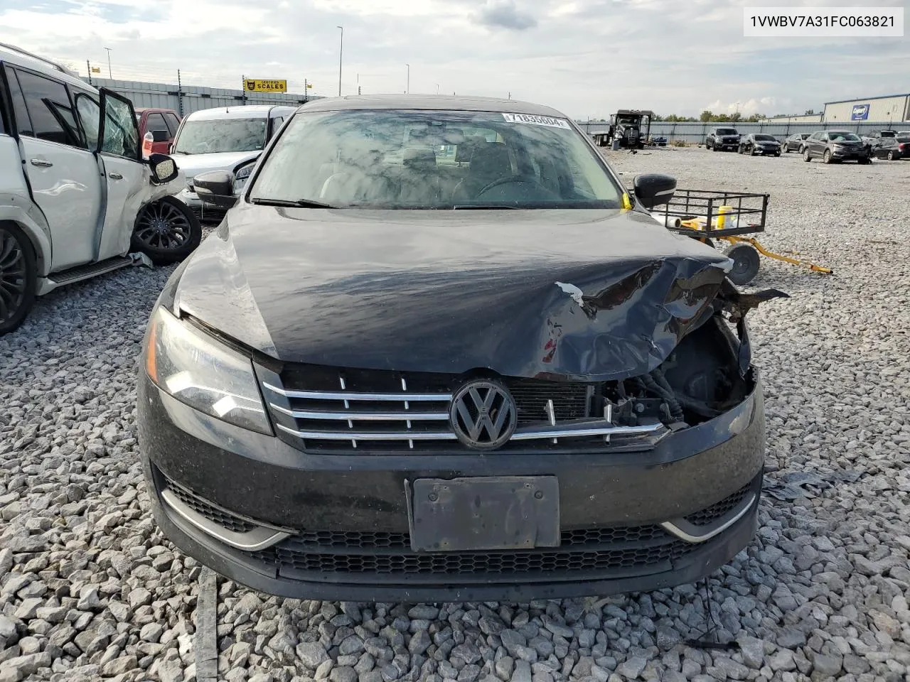 2015 Volkswagen Passat Se VIN: 1VWBV7A31FC063821 Lot: 71835604