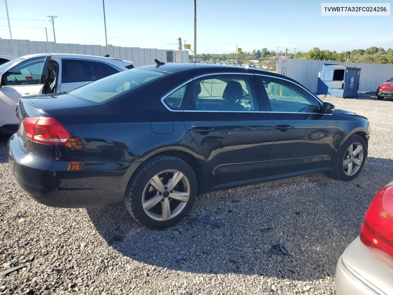 2015 Volkswagen Passat Se VIN: 1VWBT7A32FC024256 Lot: 72016134