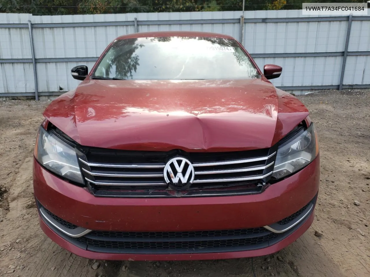 2015 Volkswagen Passat S VIN: 1VWAT7A34FC041684 Lot: 72019074