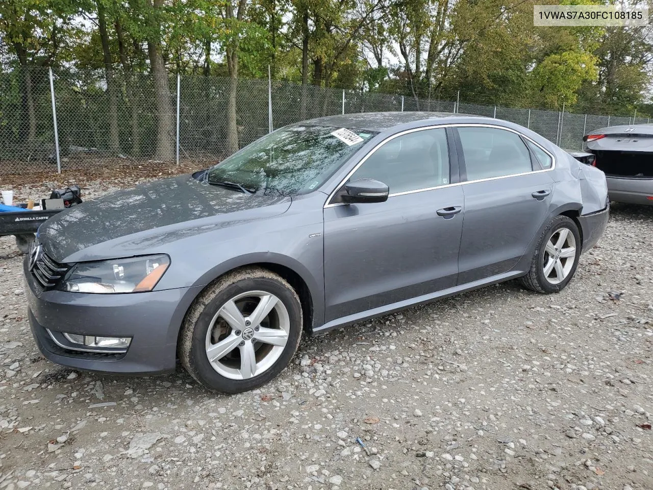 2015 Volkswagen Passat S VIN: 1VWAS7A30FC108185 Lot: 72376544