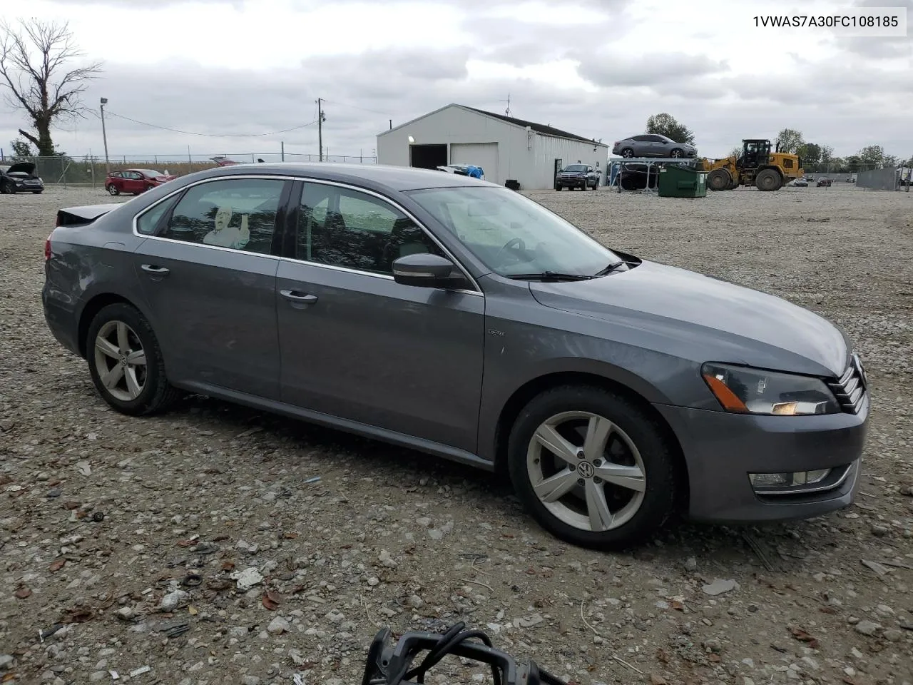 2015 Volkswagen Passat S VIN: 1VWAS7A30FC108185 Lot: 72376544