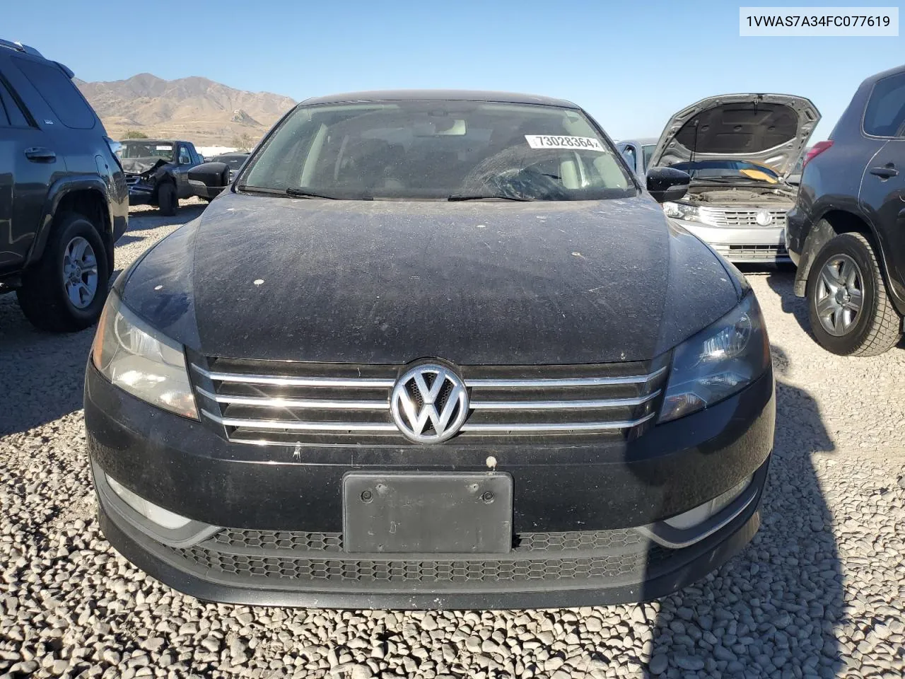 2015 Volkswagen Passat S VIN: 1VWAS7A34FC077619 Lot: 73028364