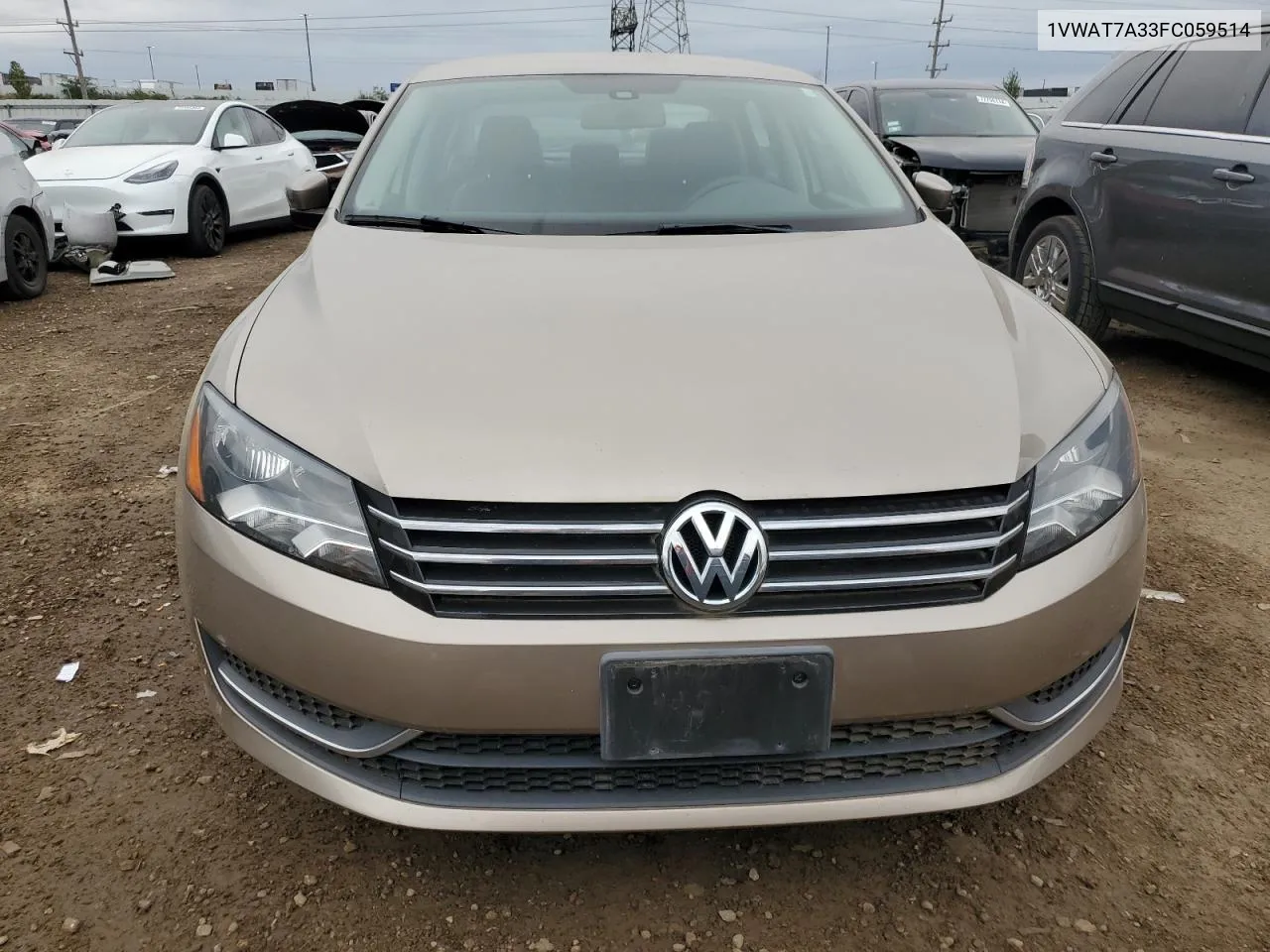 2015 Volkswagen Passat S VIN: 1VWAT7A33FC059514 Lot: 73522584