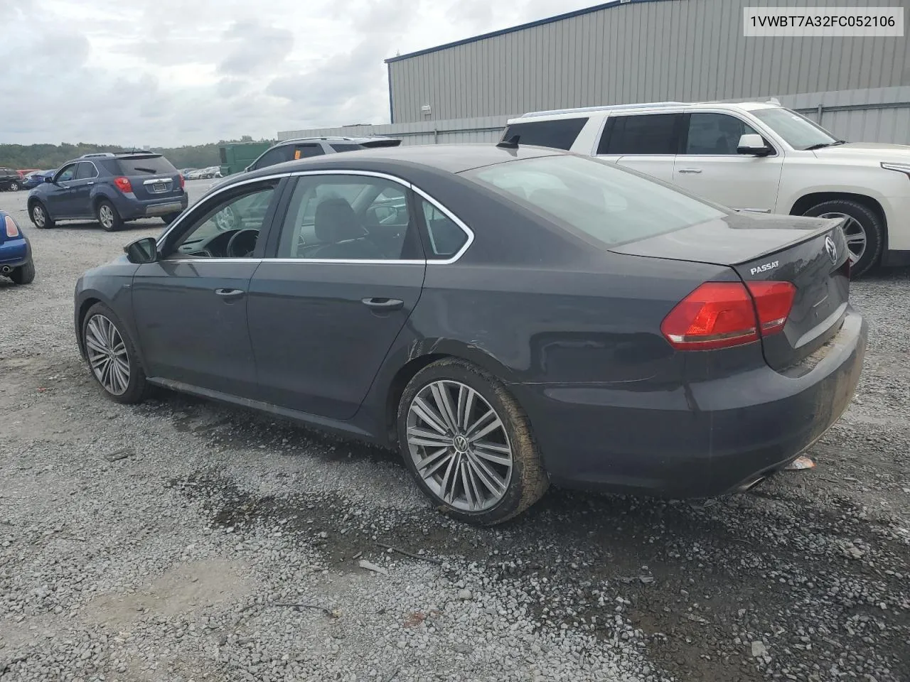 2015 Volkswagen Passat Se VIN: 1VWBT7A32FC052106 Lot: 73689334