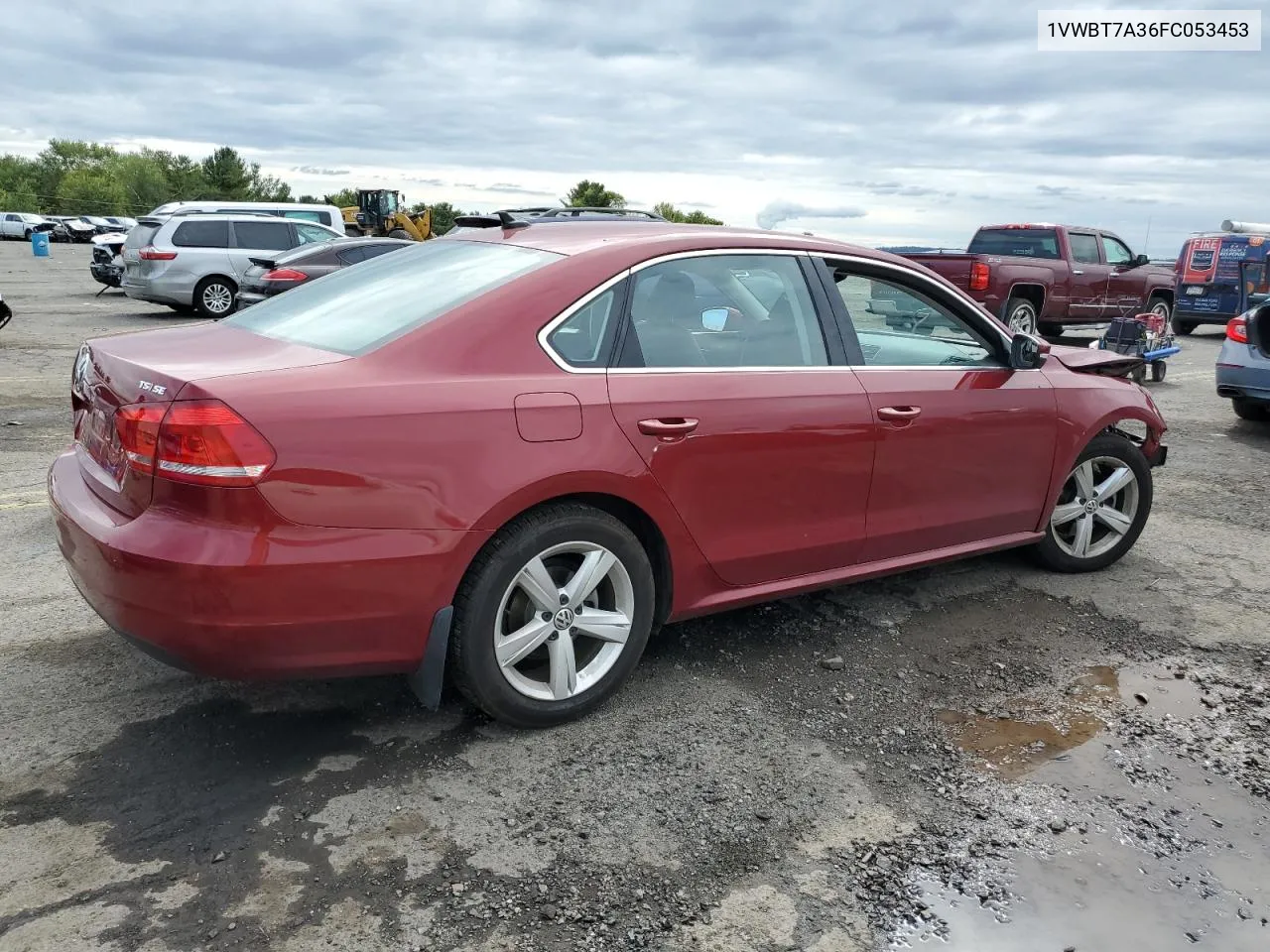 2015 Volkswagen Passat Se VIN: 1VWBT7A36FC053453 Lot: 73711804