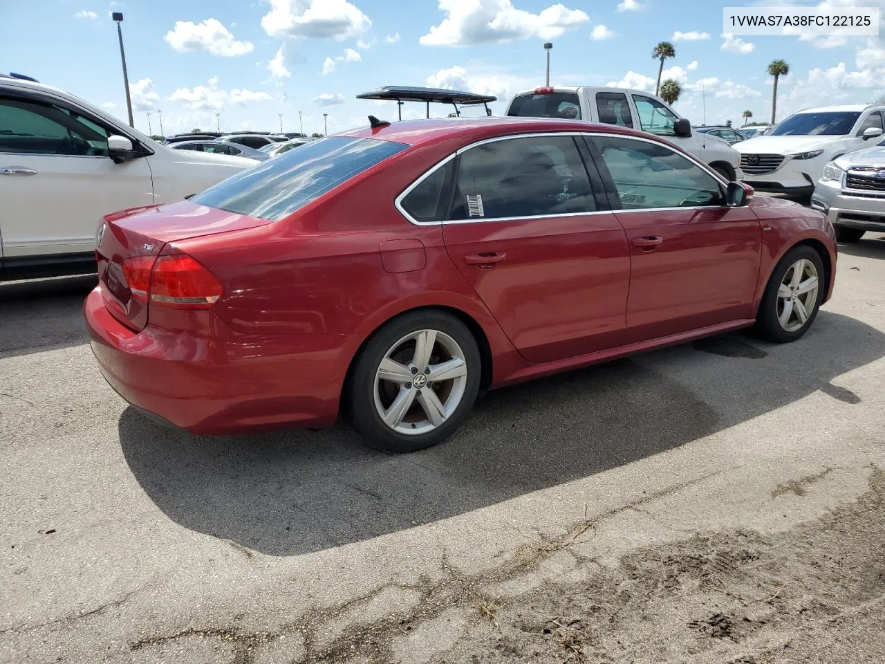 2015 Volkswagen Passat S VIN: 1VWAS7A38FC122125 Lot: 74257824