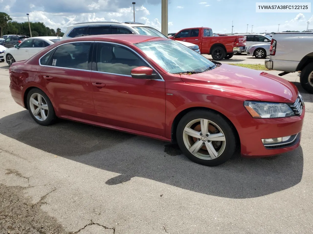 2015 Volkswagen Passat S VIN: 1VWAS7A38FC122125 Lot: 74257824