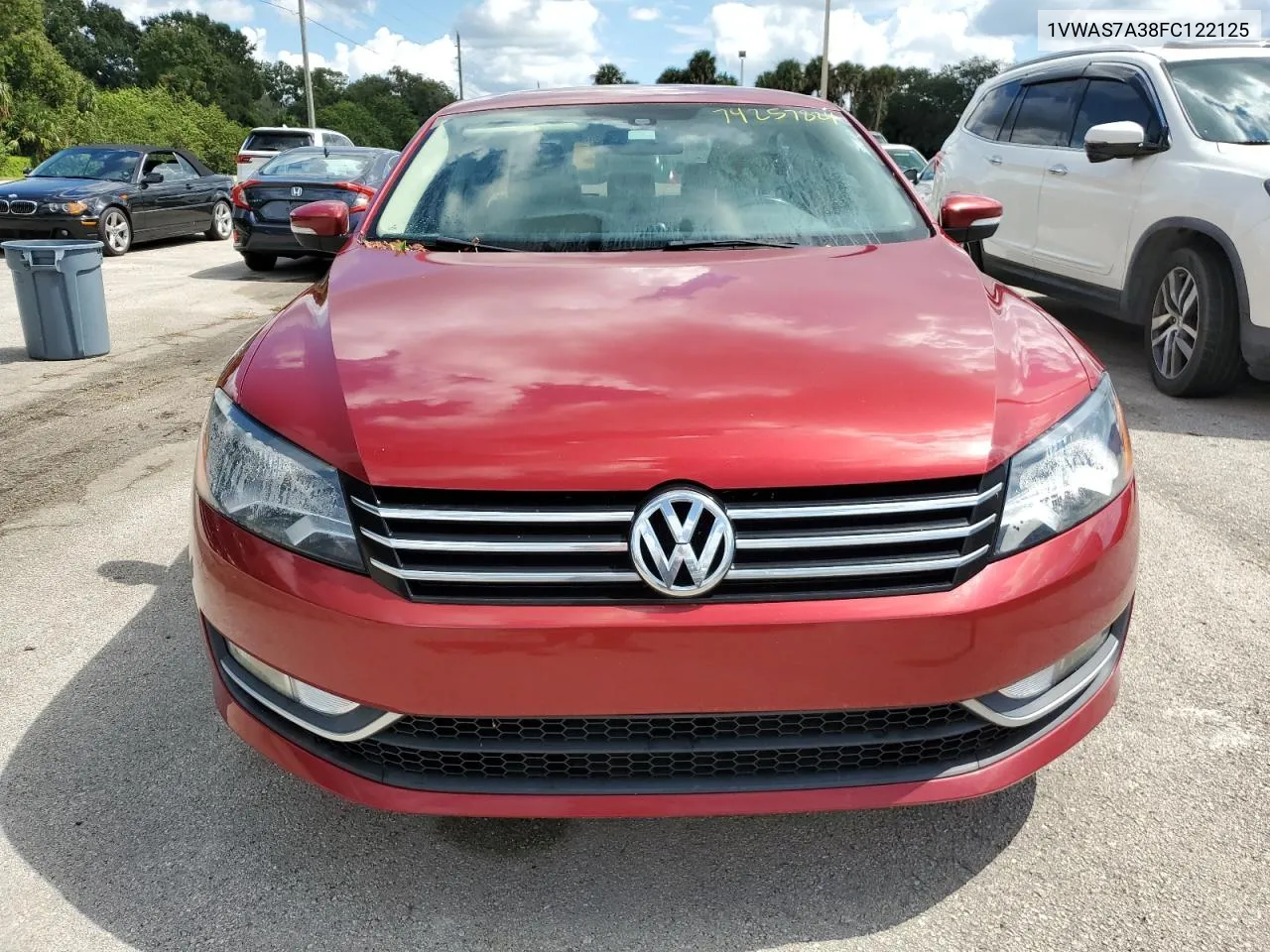 2015 Volkswagen Passat S VIN: 1VWAS7A38FC122125 Lot: 74257824