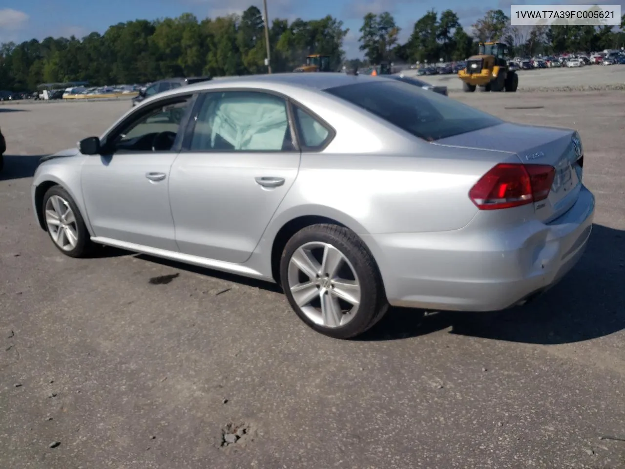 2015 Volkswagen Passat S VIN: 1VWAT7A39FC005621 Lot: 74306424