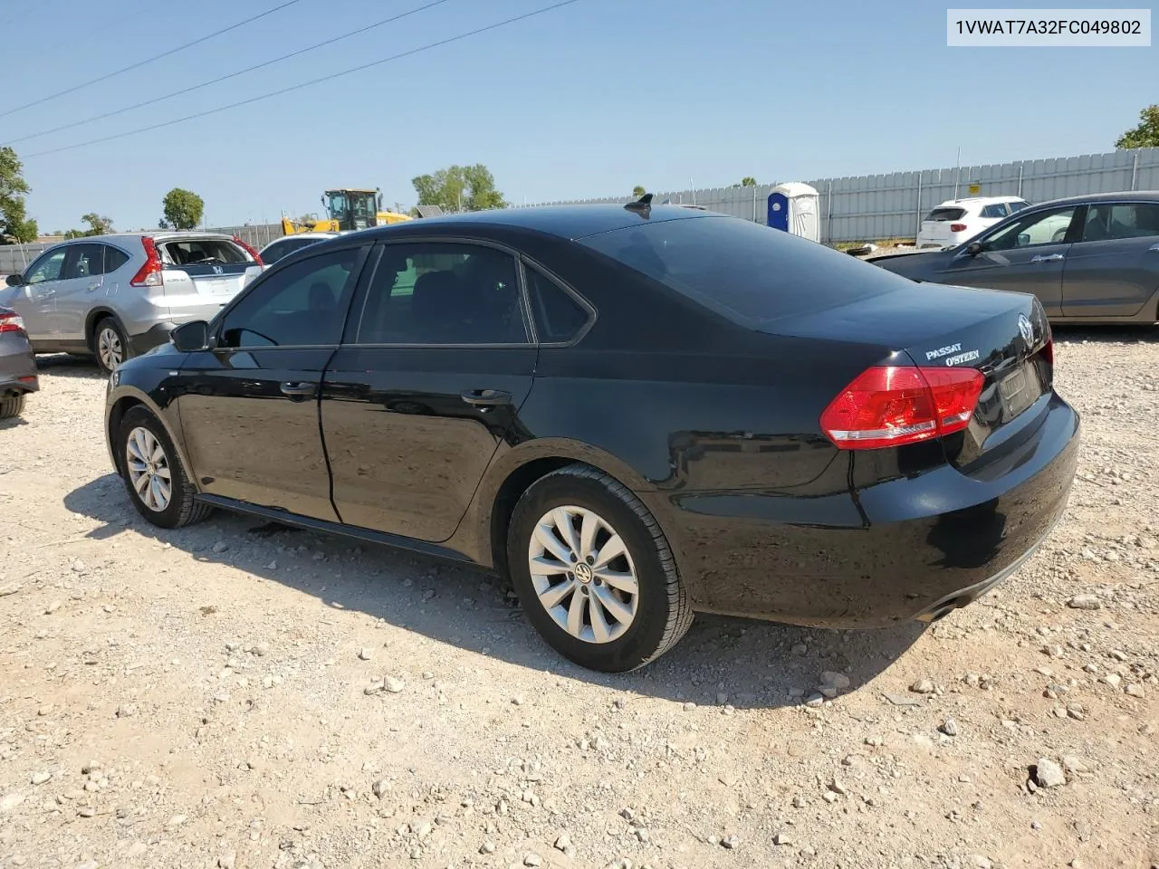 2015 Volkswagen Passat S VIN: 1VWAT7A32FC049802 Lot: 74343484