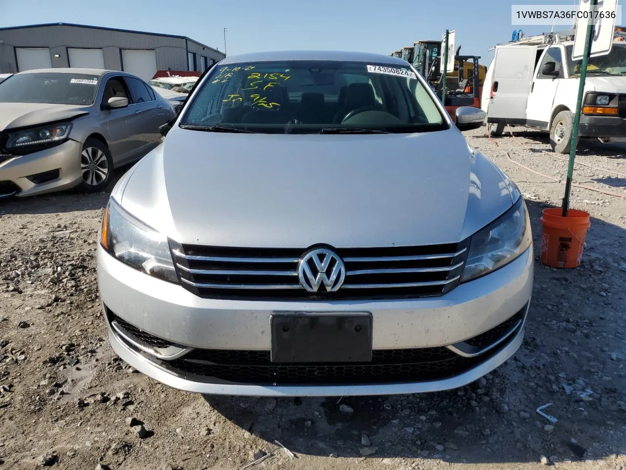 2015 Volkswagen Passat Se VIN: 1VWBS7A36FC017636 Lot: 74350824