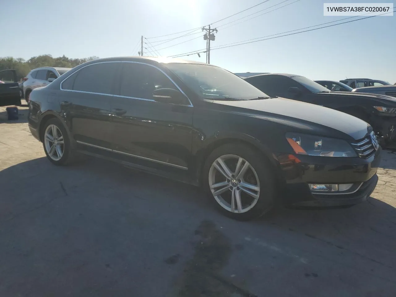 2015 Volkswagen Passat Se VIN: 1VWBS7A38FC020067 Lot: 74492784