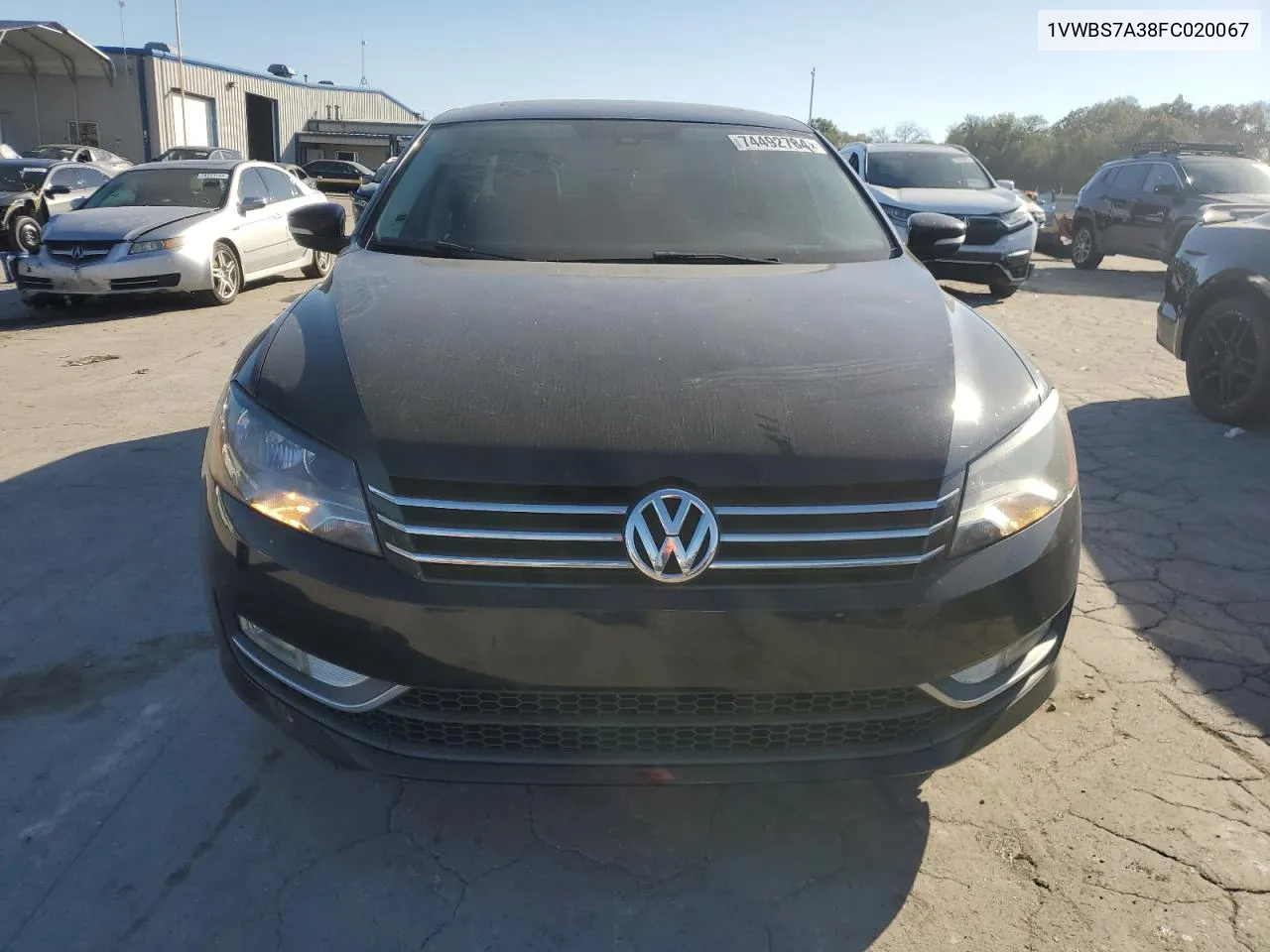 2015 Volkswagen Passat Se VIN: 1VWBS7A38FC020067 Lot: 74492784