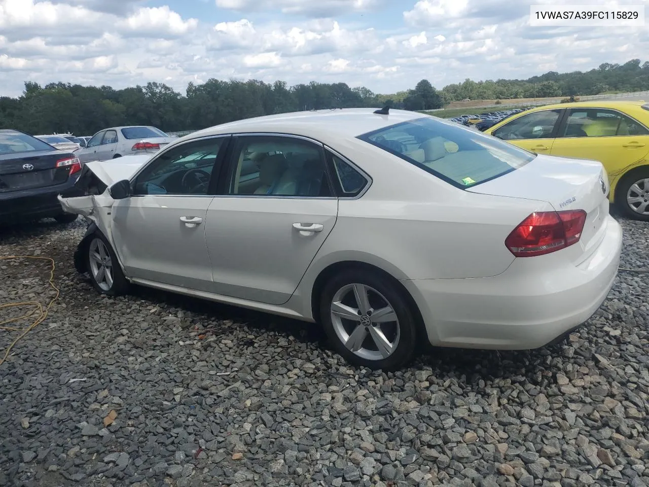 2015 Volkswagen Passat S VIN: 1VWAS7A39FC115829 Lot: 74904724