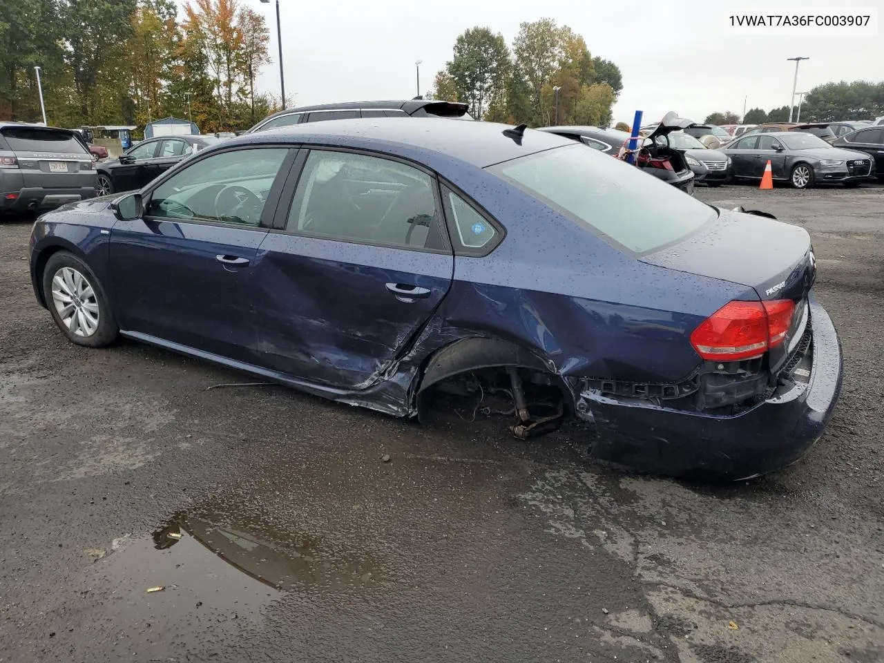 2015 Volkswagen Passat S VIN: 1VWAT7A36FC003907 Lot: 75653704