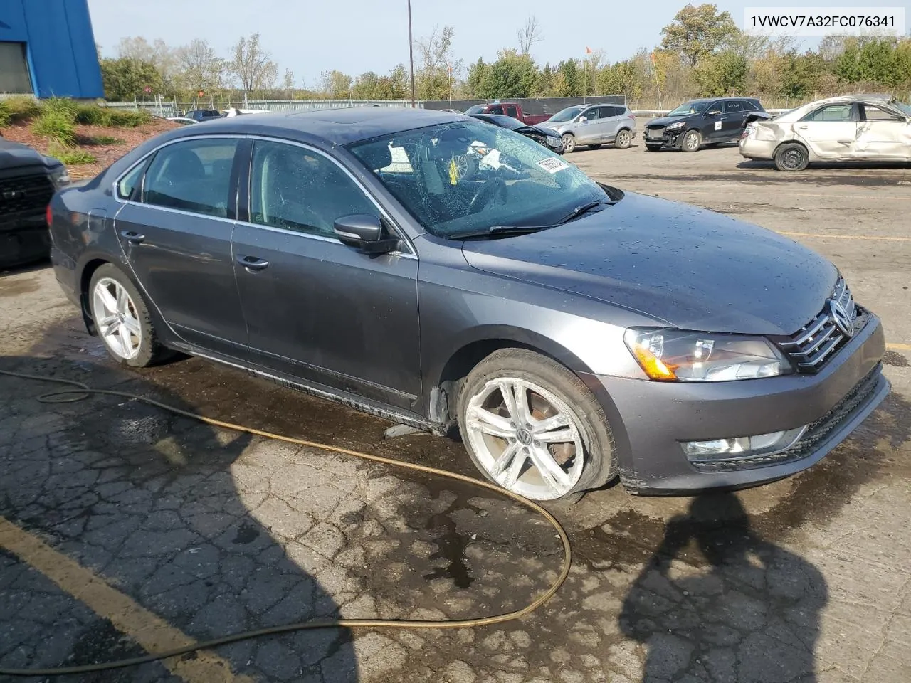 2015 Volkswagen Passat Sel VIN: 1VWCV7A32FC076341 Lot: 75659724