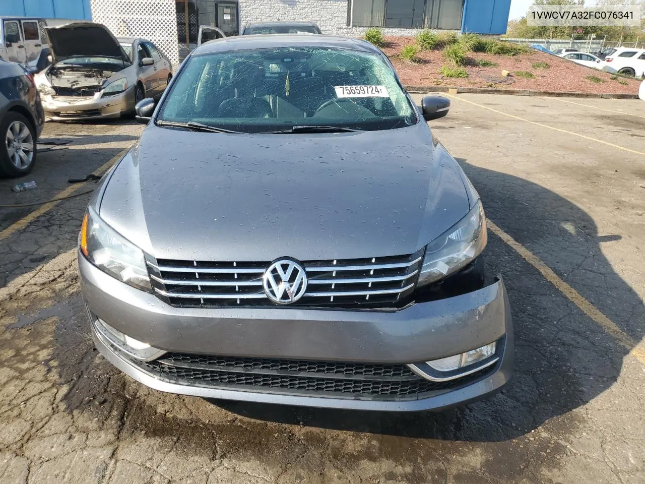 2015 Volkswagen Passat Sel VIN: 1VWCV7A32FC076341 Lot: 75659724