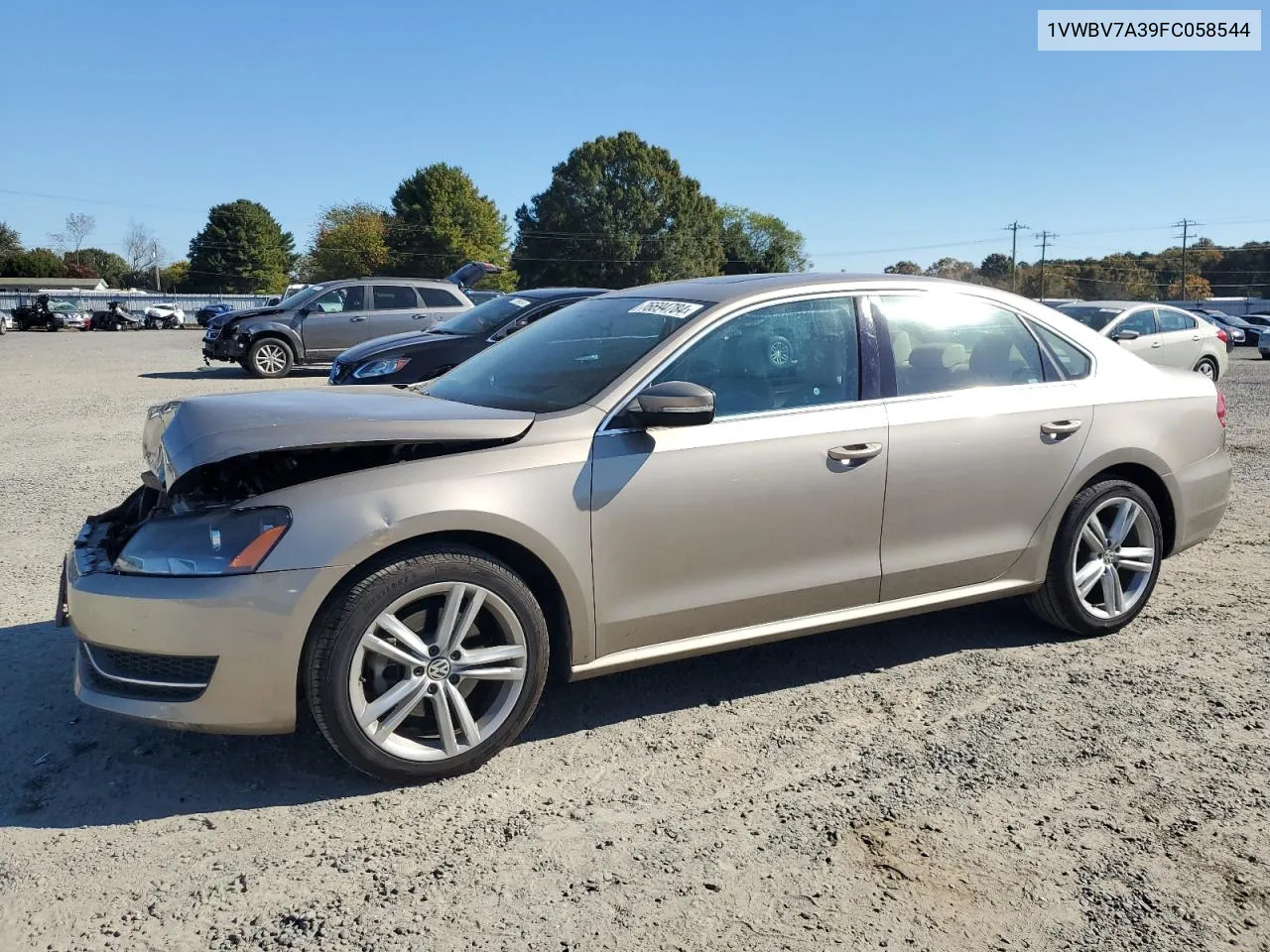 2015 Volkswagen Passat Se VIN: 1VWBV7A39FC058544 Lot: 76694784