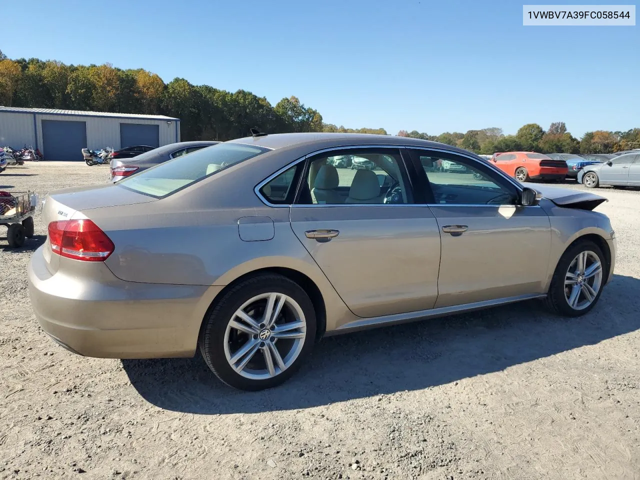 2015 Volkswagen Passat Se VIN: 1VWBV7A39FC058544 Lot: 76694784