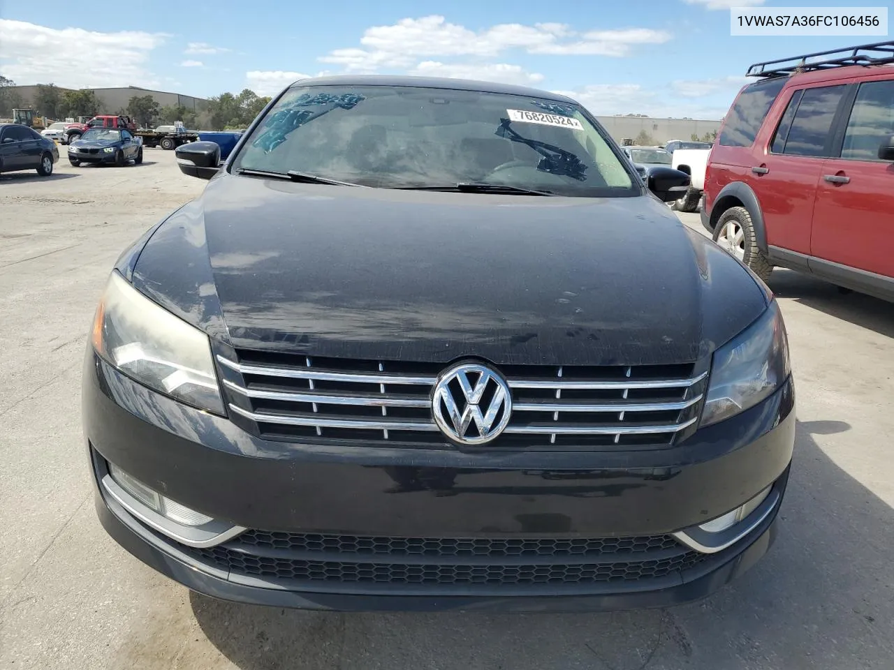 2015 Volkswagen Passat S VIN: 1VWAS7A36FC106456 Lot: 76820524