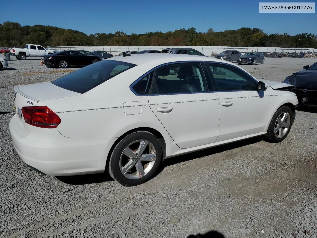 2015 Volkswagen Passat Se VIN: 1VWBS7A35FC011276 Lot: 76923794