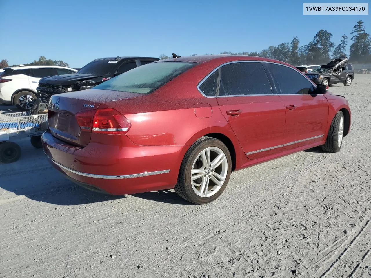 2015 Volkswagen Passat Se VIN: 1VWBT7A39FC034170 Lot: 76957394