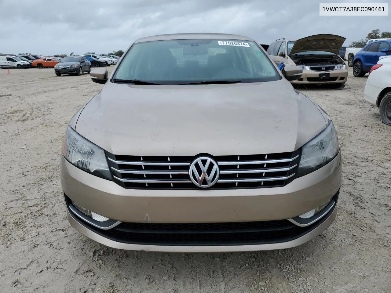 2015 Volkswagen Passat Sel VIN: 1VWCT7A38FC090461 Lot: 77026374